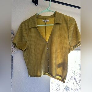 Madewell Mustard Button-Down Women's Shirt